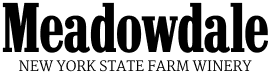 Meadowdale Horizontal-Style Logo with text saying "New York State Farm Winery"
